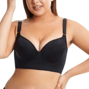 Black back smoothing comfort lift Bra Size 42D
